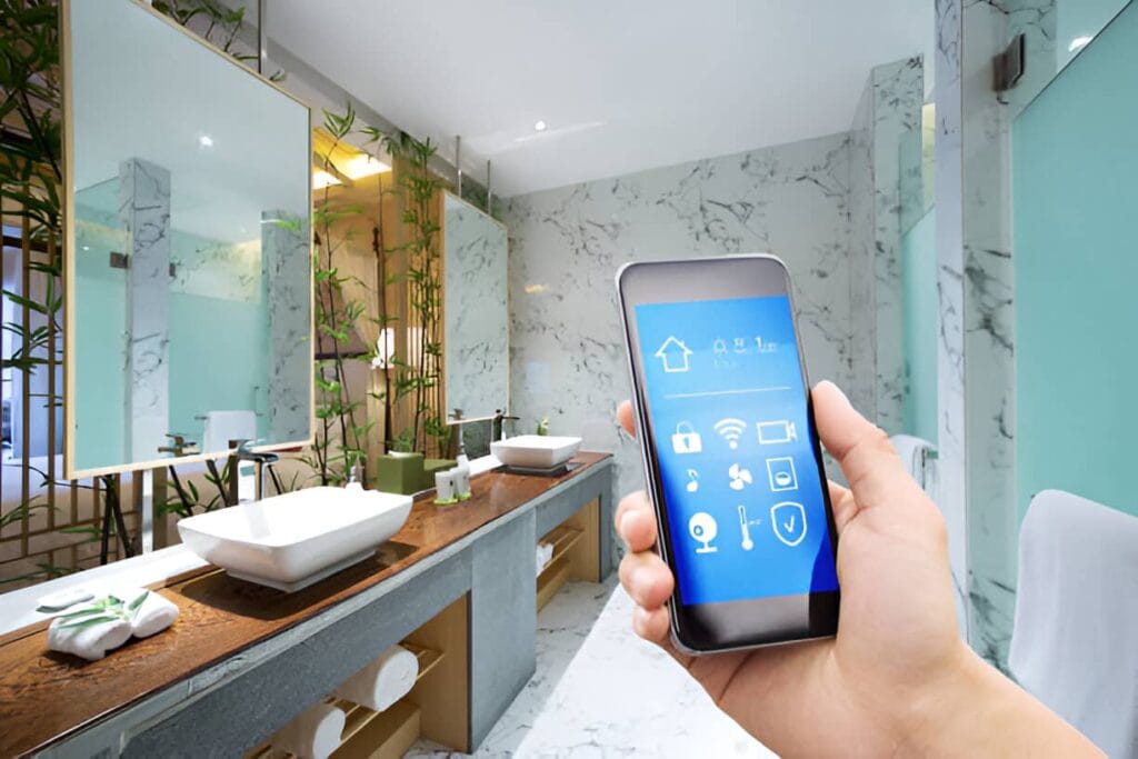 Smart Home Bathroom Remodeling Mississauga | 2025 Tech Trends Smart bathroom remodel in Mississauga with modern home technology
